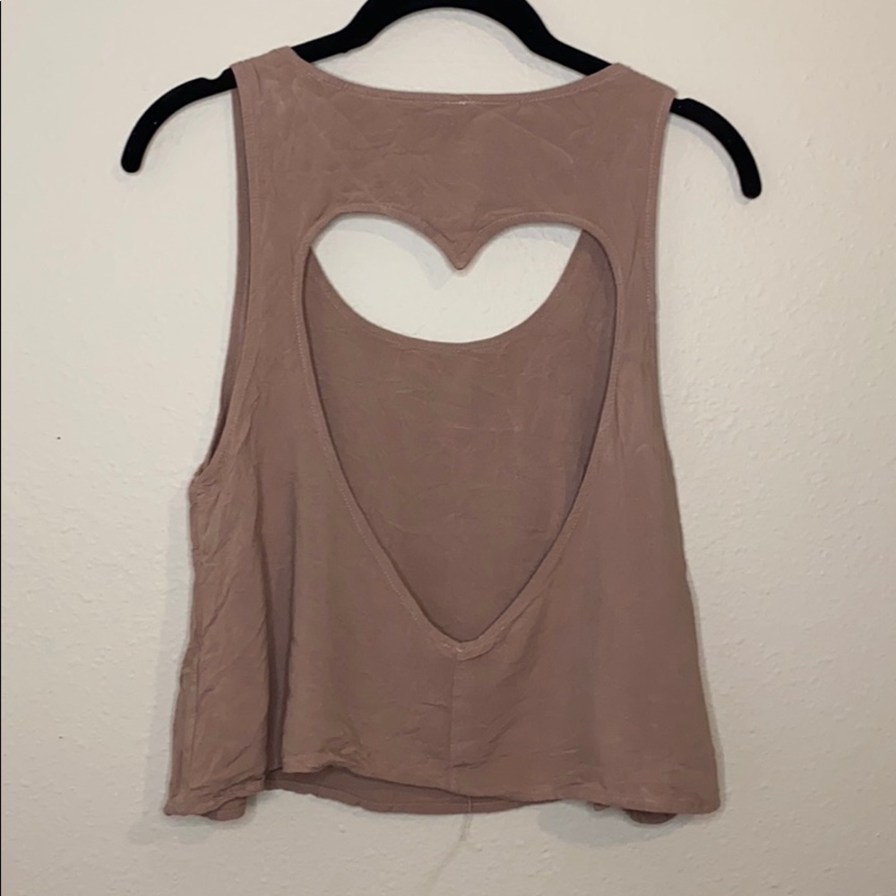 Tank with Heart Back Cut Out